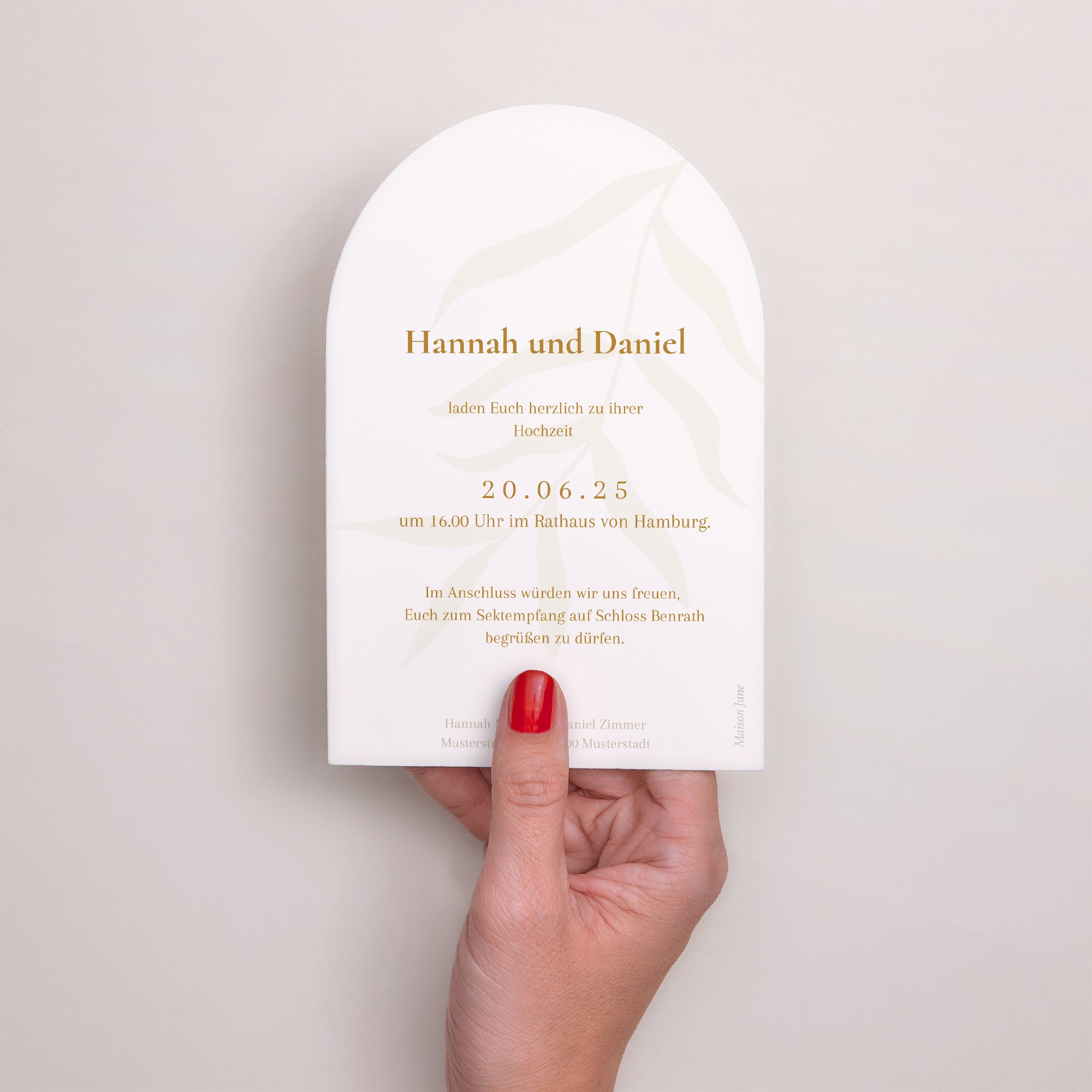 Hochzeitseinladung Arche Bohème Chic foto N° 3