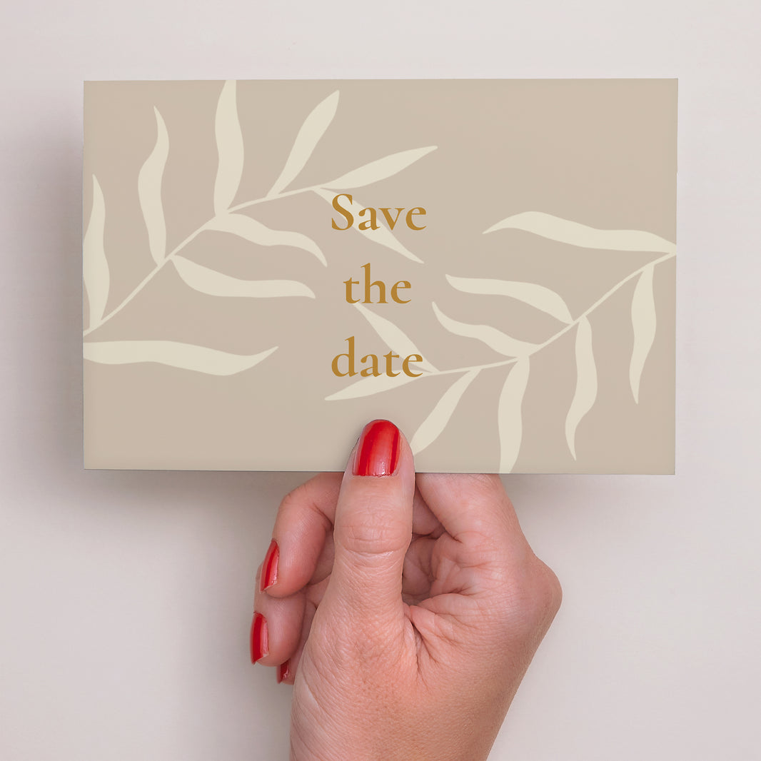 Save the date Karte Hochzeit Landschaft Bohème Chic foto N° 3