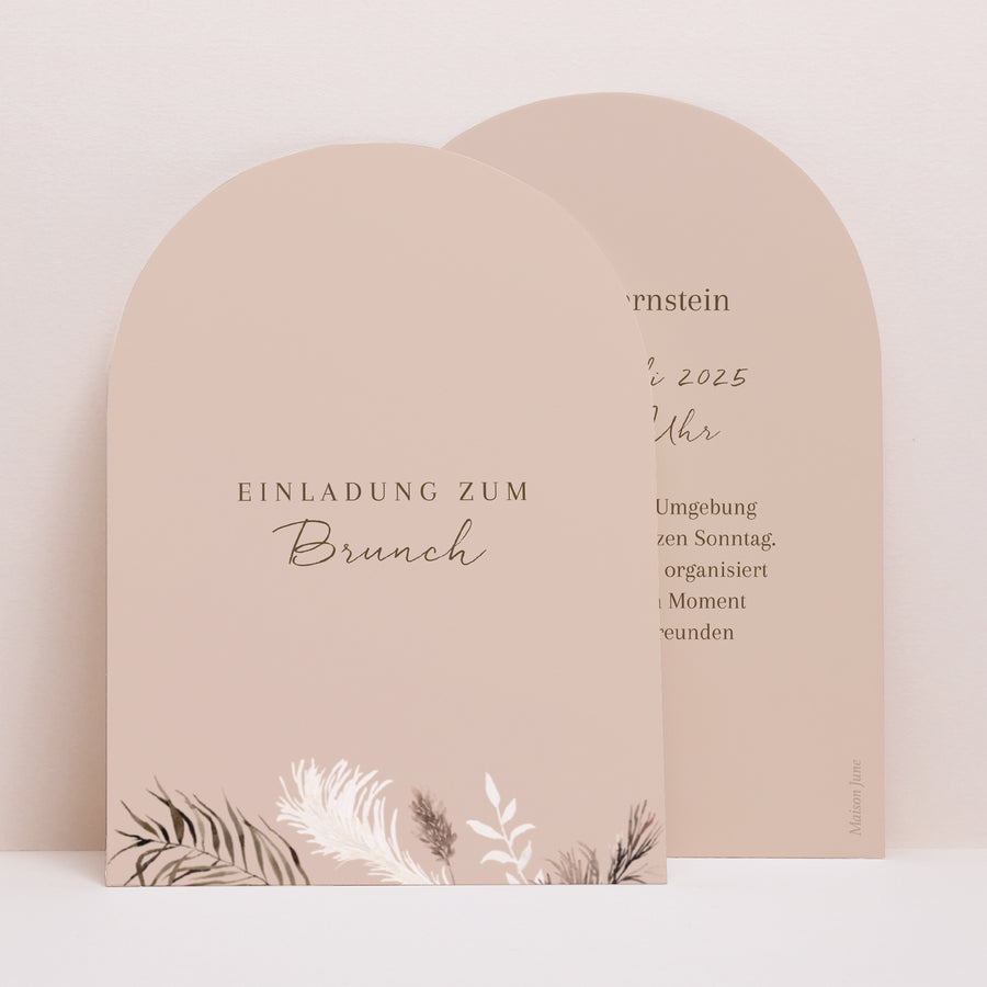 Beilegekarte Hochzeit Kleine Arche Bohemian Floral foto