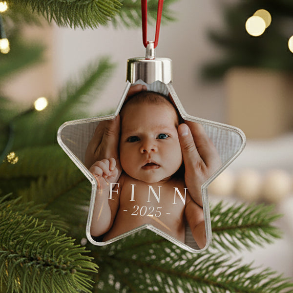Weihnachtskugel Weihnachten Stern Magie im Haus foto