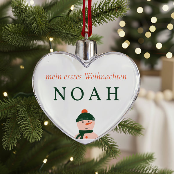 Weihnachtskugel Weihnachten Herz Unser lieber Stern foto