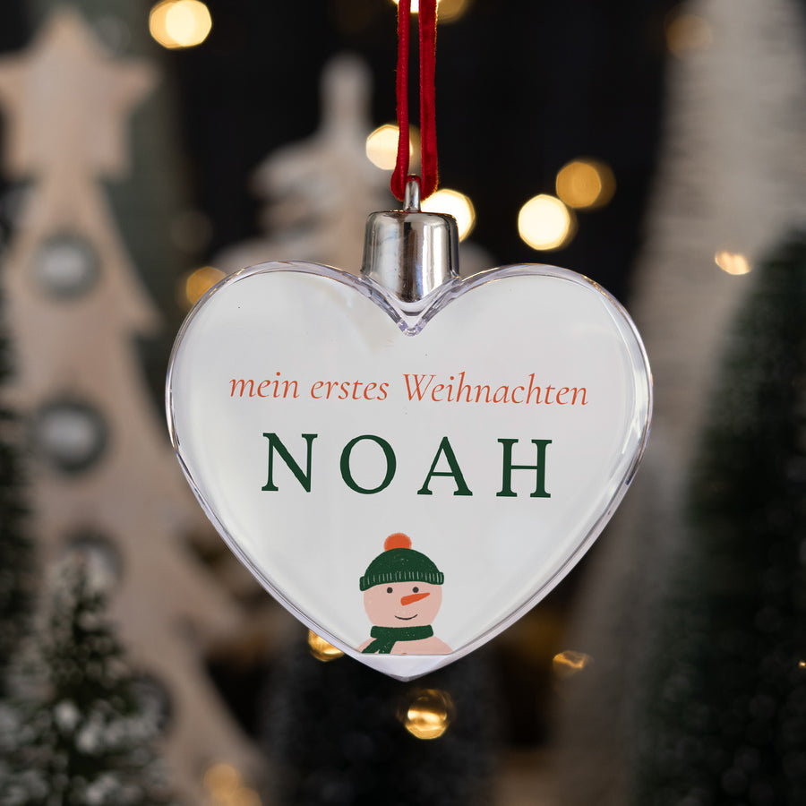 Weihnachtskugel Weihnachten Herz Unser lieber Stern foto