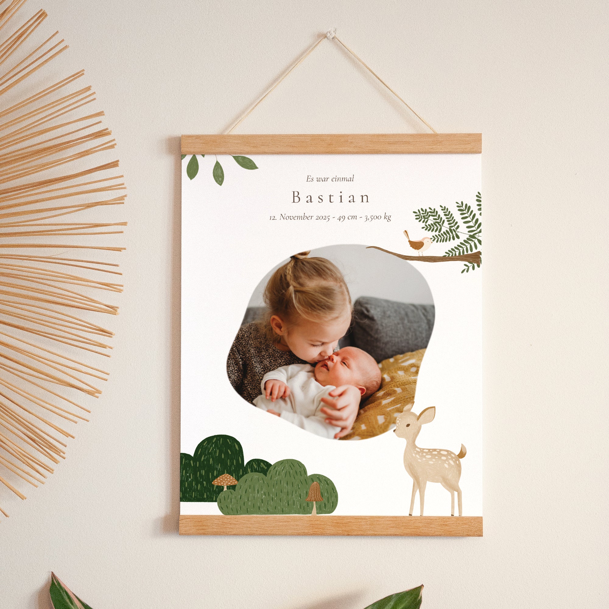 Poster Geburt Porträt Es war einmal die Tiere des Waldes foto N° 1