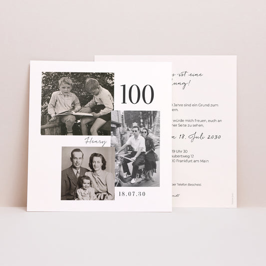 Beilegekarte Geburtstag Erwachsener Quadrat Geburtstag 100 Jahre gemischtes Quadrat Foto foto