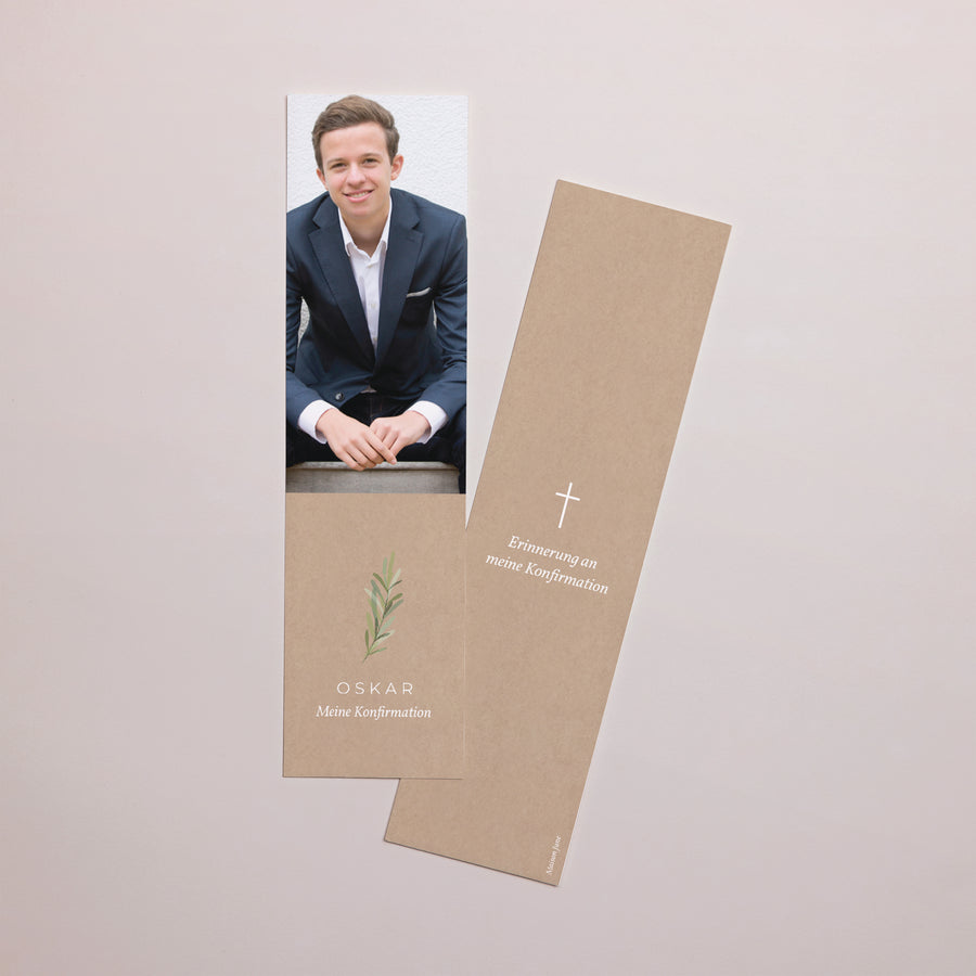 Lesezeichen Konfirmation Lesezeichen brin olivier kraft foto