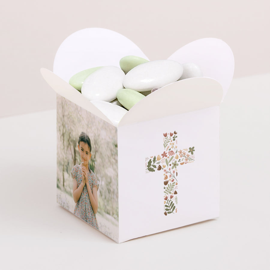 Geschenkbox Kommunion Schmetterlingsöffnung foto