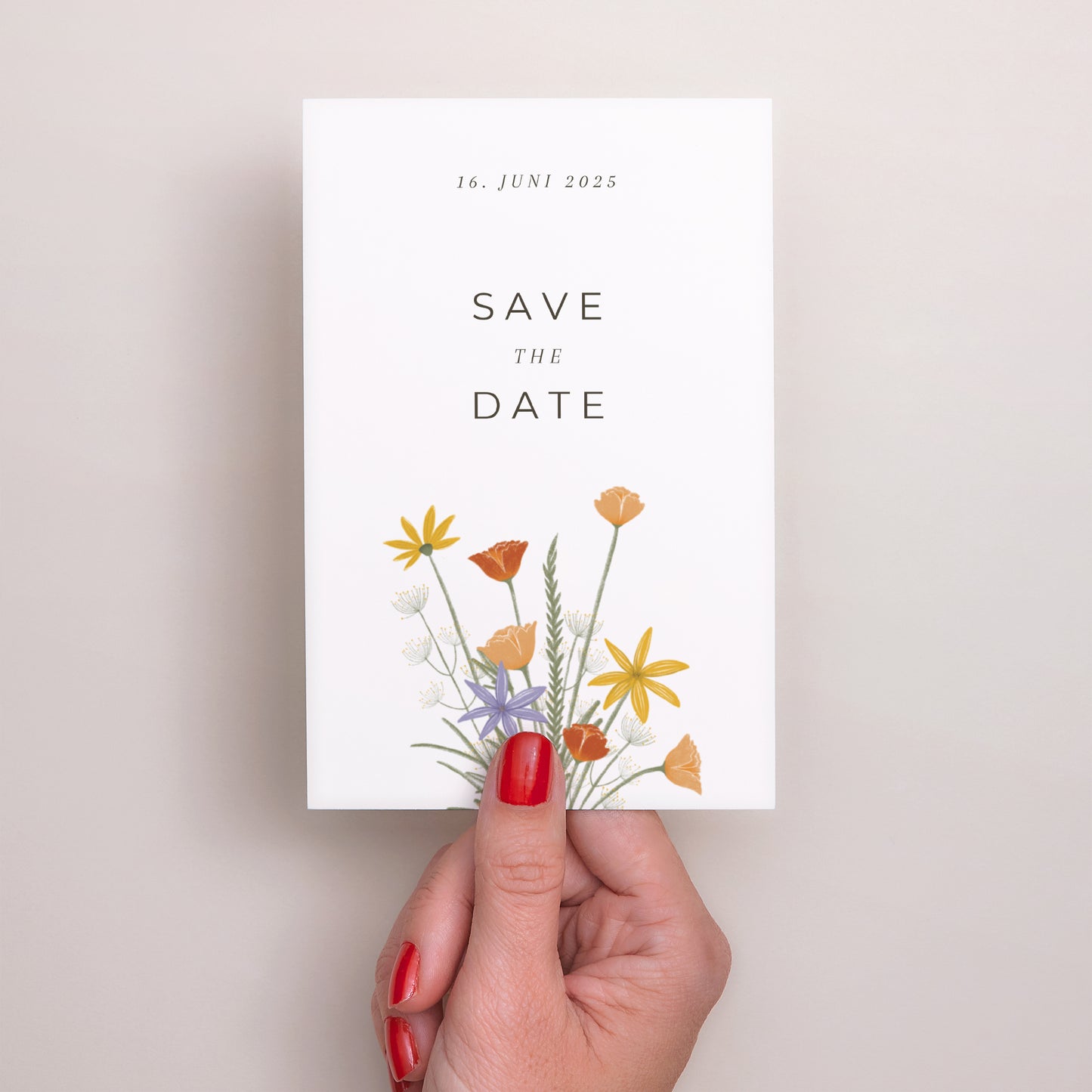 Save the date Karte Hochzeit PortraitPorträt foto N° 2