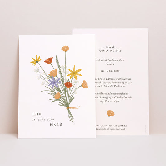 Hochzeitseinladung foto