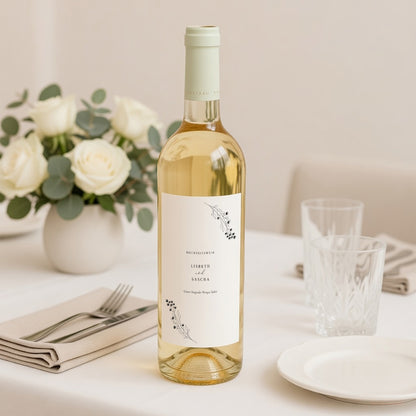 Flaschenetikett Hochzeit Porträt foto N° 2