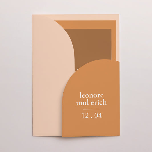 Hochzeitseinladung Hülle für 2 Karten foto