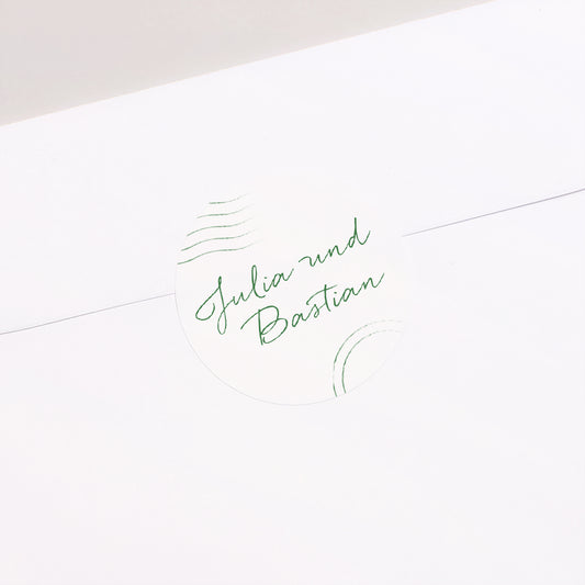 Sticker Hochzeit Rund Fotopass foto