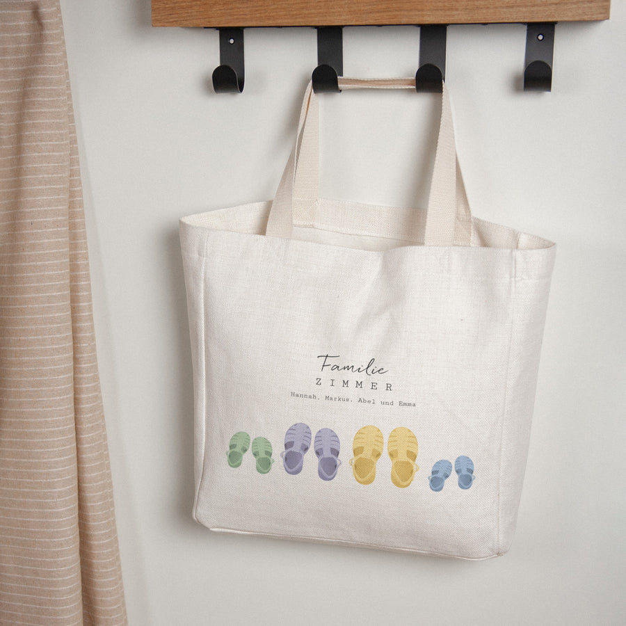 Tote bag Geburt Tragehenkel Kleine Schritte am Wasser foto