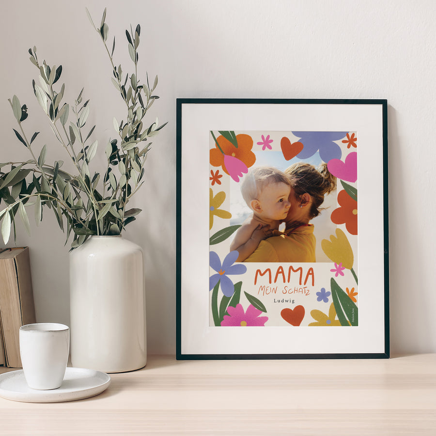 Poster Objekte Porträt Mama der Liebe II foto