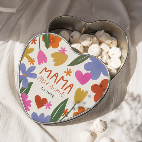 Metalldose Objekte Herz Mama der Liebe II