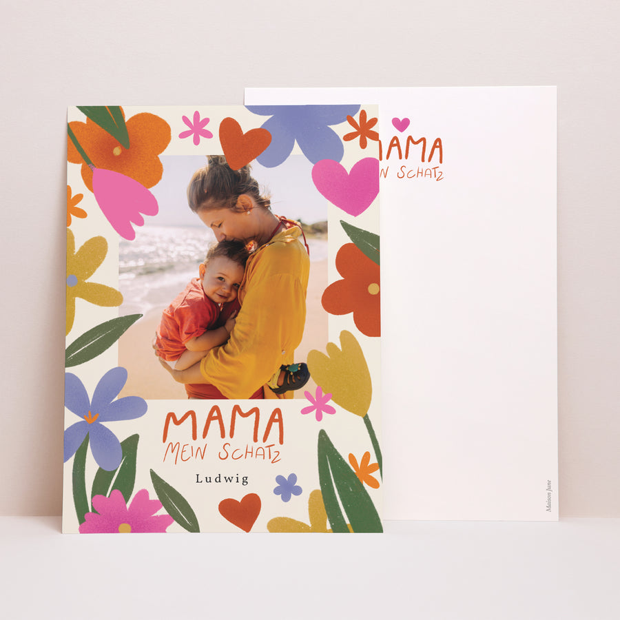 Karte Objekte Porträt Mama der Liebe II foto