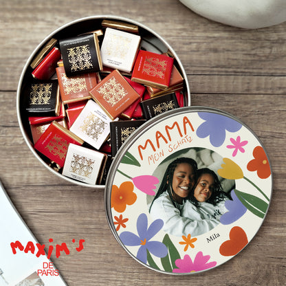 Metalldose Objekte runde, mit Schokolade gefüllt Mama der Liebe II foto N° 1