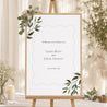 Begrüßungstafel Hochzeit Porträt 60 x 90 cm Pflanzliche Wellenbewegung foto N° 1