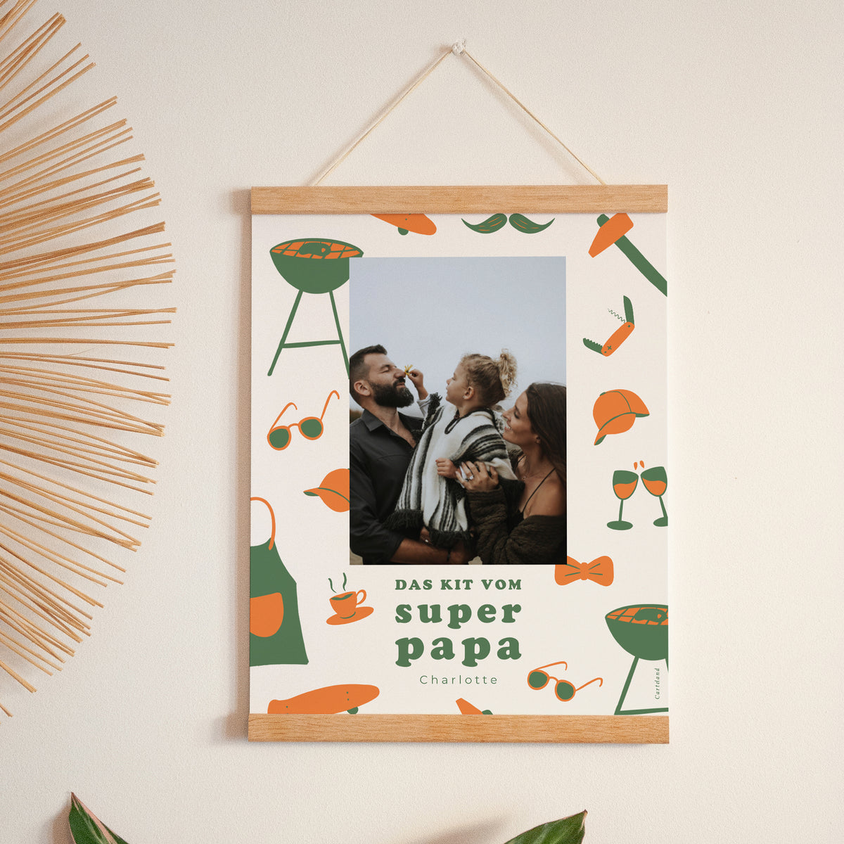 Poster Objekte Porträt Super-Daddy-Kit foto