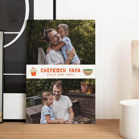 Fotorahmen Objekte PortraitPorträt Papa kocht
