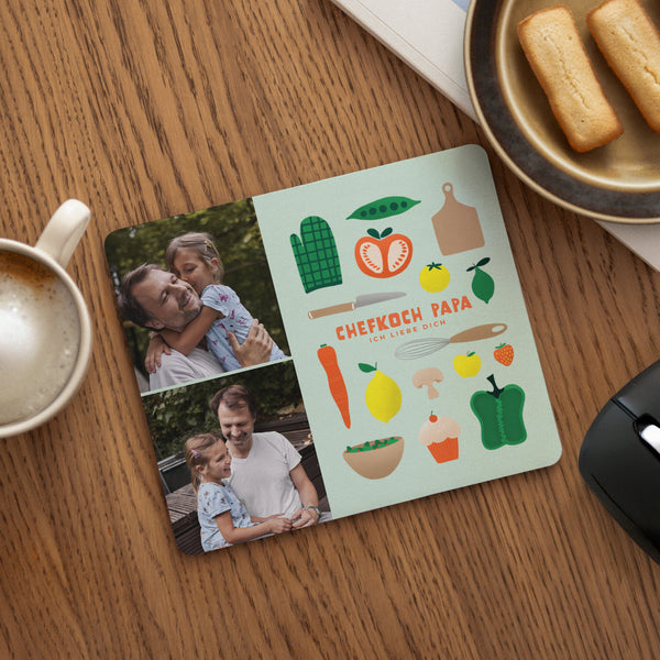 Mousepad Objekte Rechteck Papa kocht foto