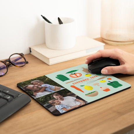 Mousepad Objekte Rechteck Papa kocht