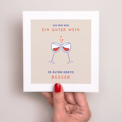 Beilegekarte Geburtstag Erwachsener Quadrat foto N° 2