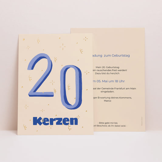Beilegekarte Geburtstag Erwachsener foto