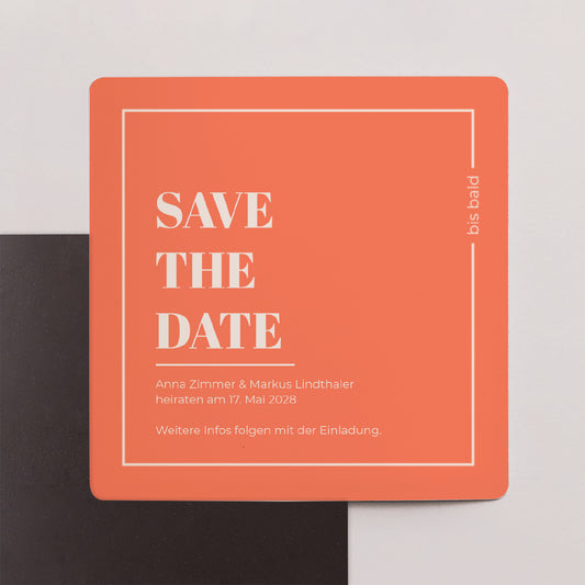 Save the date Karte Hochzeit Satz von 9, magnetisch. pop & love foto