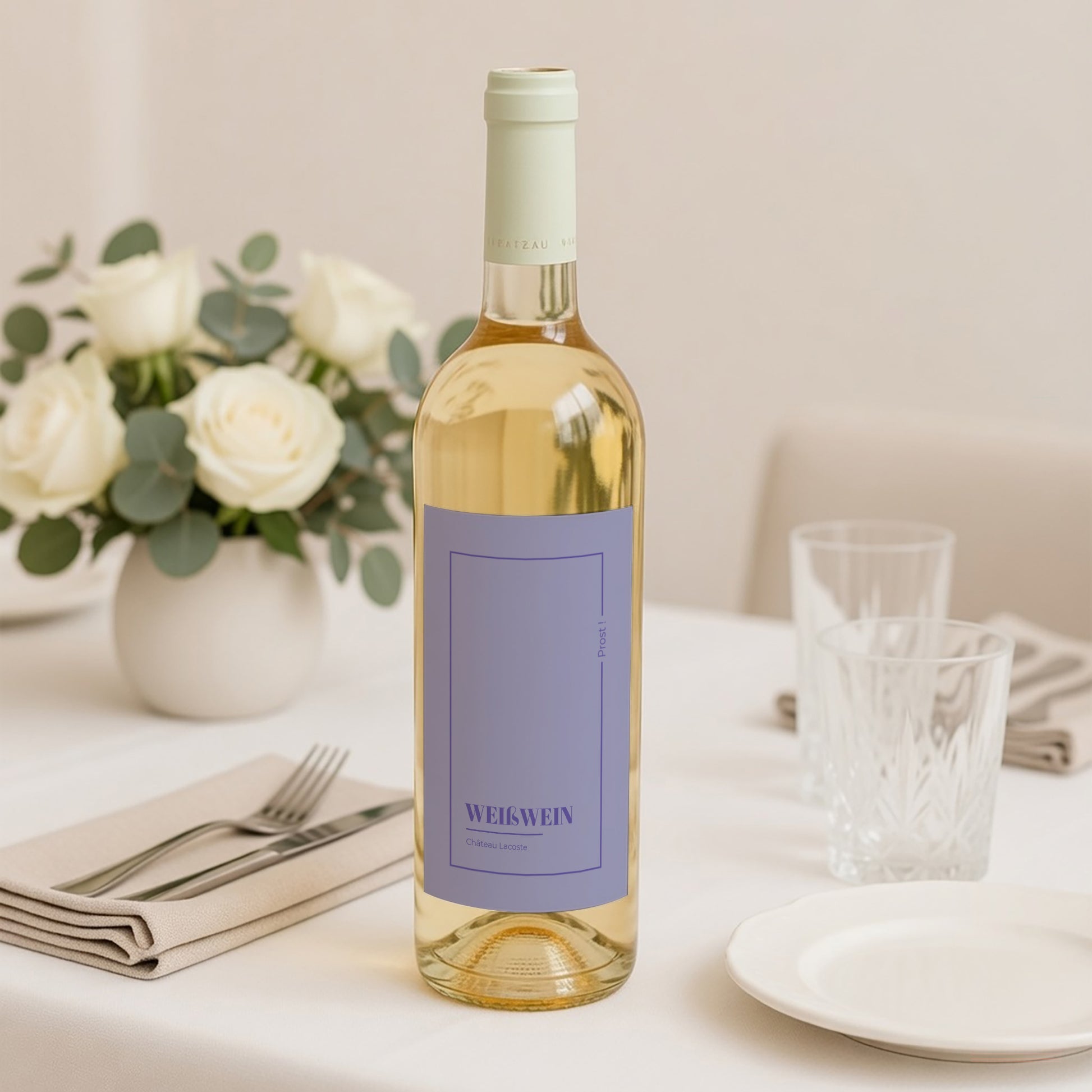 Flaschenetikett Hochzeit Porträt pop & love foto N° 2