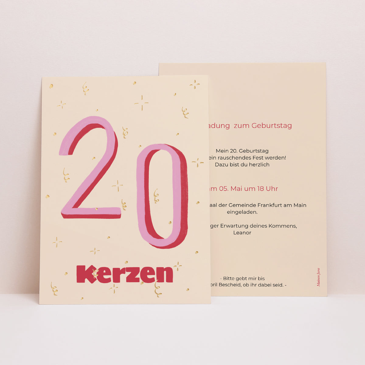Einladungskarte Geburtstag foto
