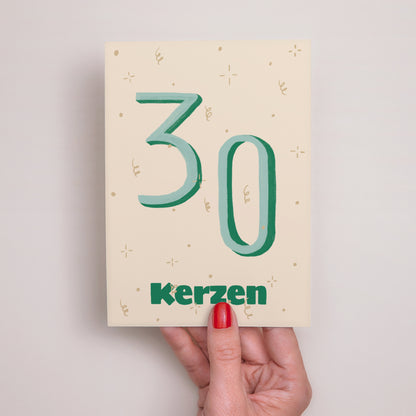 Beilegekarte Geburtstag Erwachsener Pop 30 foto N° 2