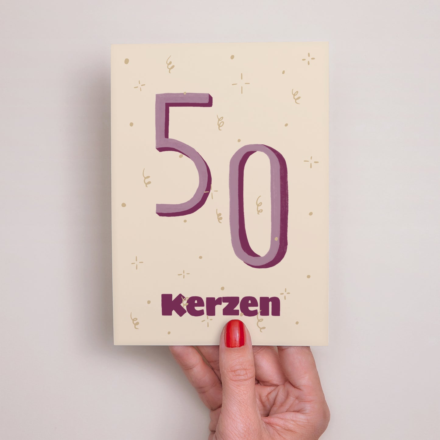 Beilegekarte Geburtstag Erwachsener Pop 50 foto N° 2