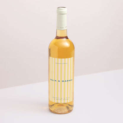 Flaschenetikett Hochzeit Porträt Liebe am Strand foto N° 1