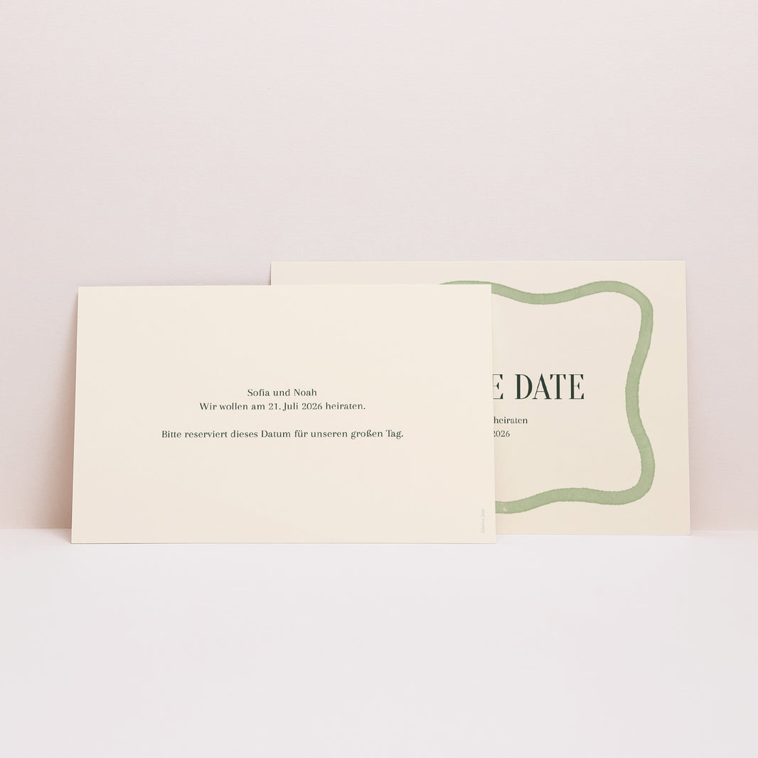 Save the date Karte Hochzeit Landschaft foto N° 2