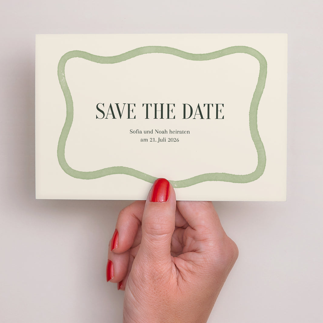 Save the date Karte Hochzeit Landschaft foto N° 3