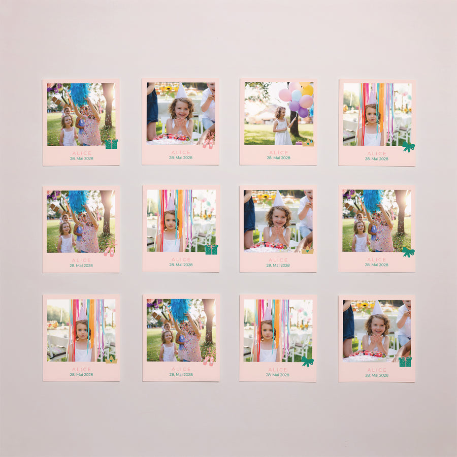 Fotoabzug Kindergeburtstag Pack von 12 Kleine Prinzessin foto