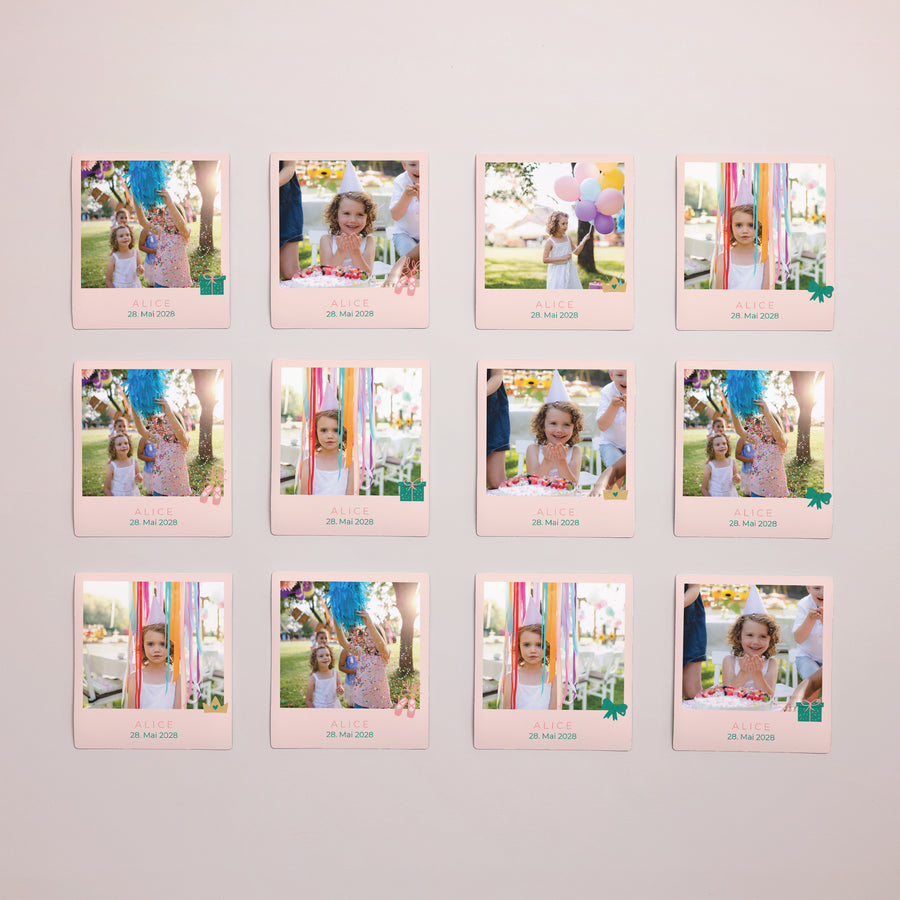 Fotoabzug Kindergeburtstag Pack mit 12, magnetisch Kleine Prinzessin foto