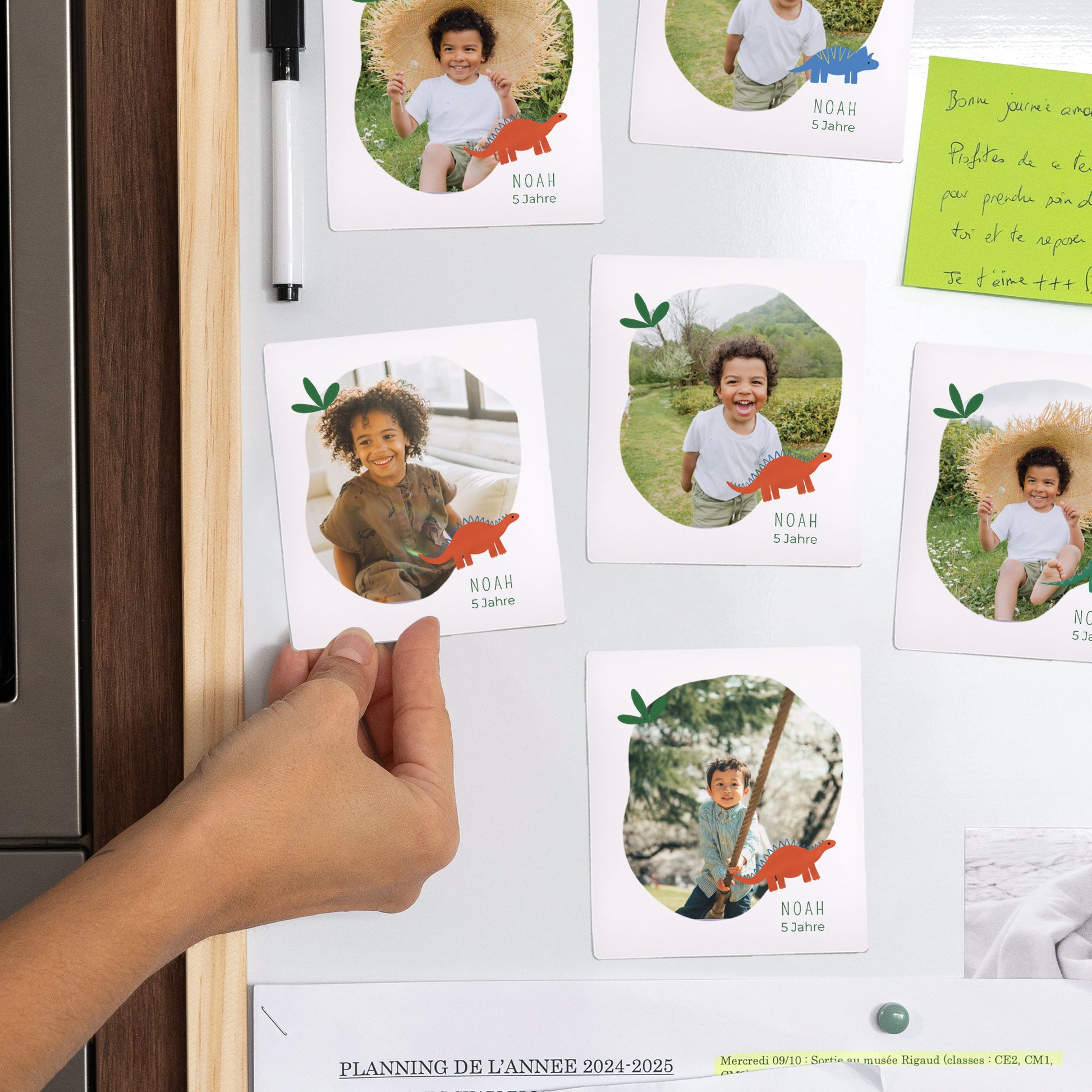 Fotoabzug Kindergeburtstag Pack mit 12, magnetisch foto N° 2