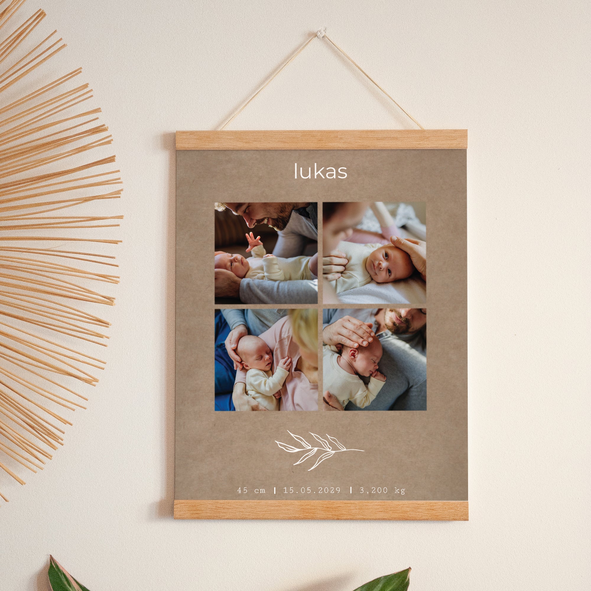 Poster Geburt Porträt Strang und Kraft foto N° 1