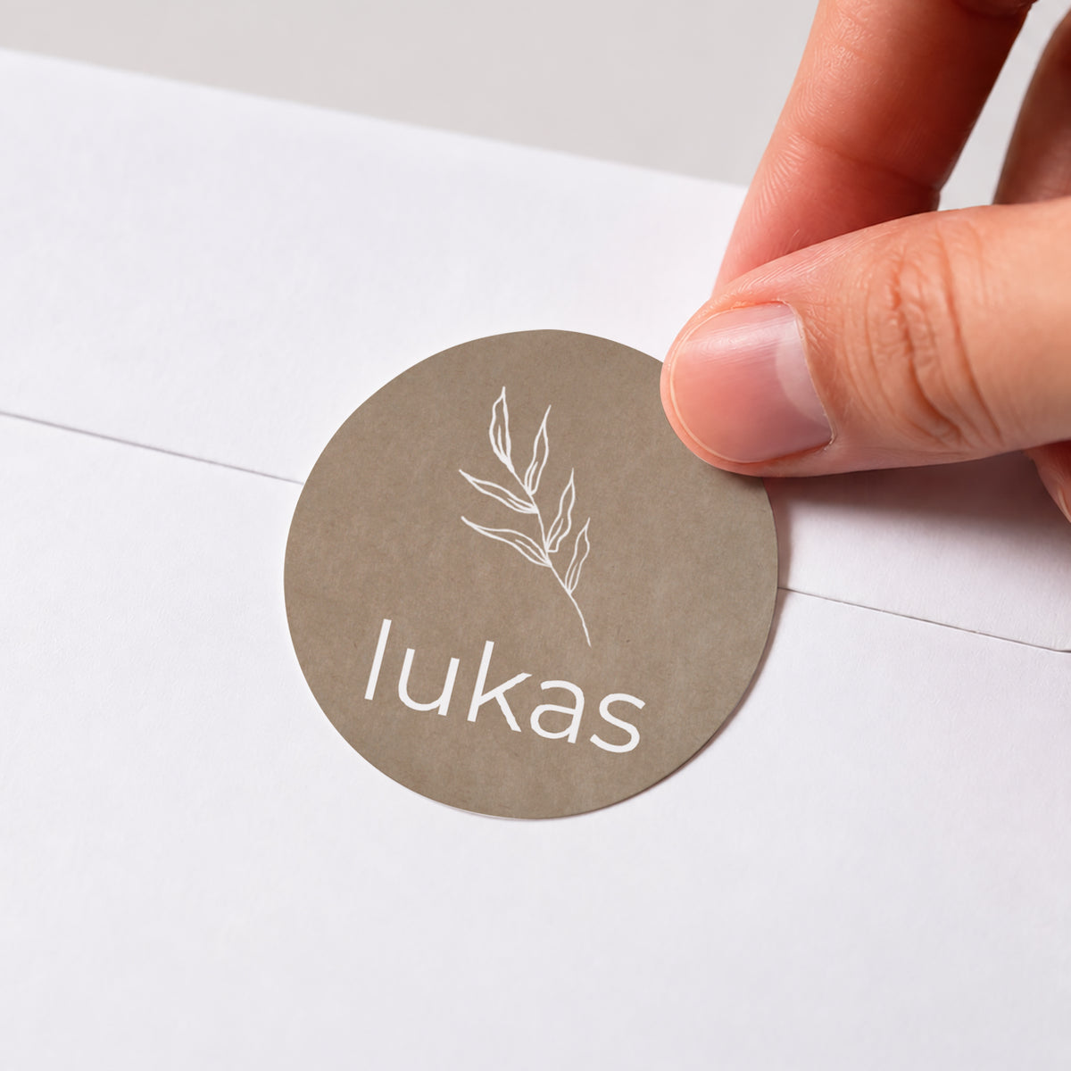 Sticker Geburt Rund Strang und Kraft foto