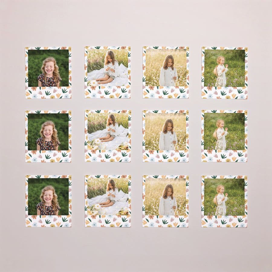 Fotoabzug Kindergeburtstag Pack von 12 Blumen foto