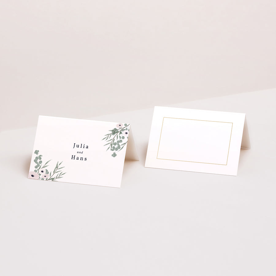 Tischkarten Hochzeit Quer foto
