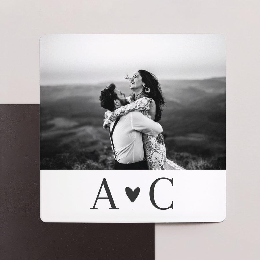 Dankeskarte Hochzeit Satz von 9, magnetisch. Unermessliche Liebe foto