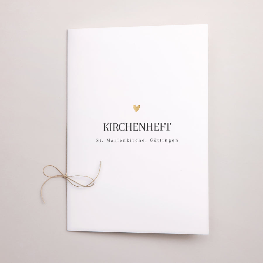 Kirchenheft Hochzeit Doppelflügel Unermessliche Liebe foto