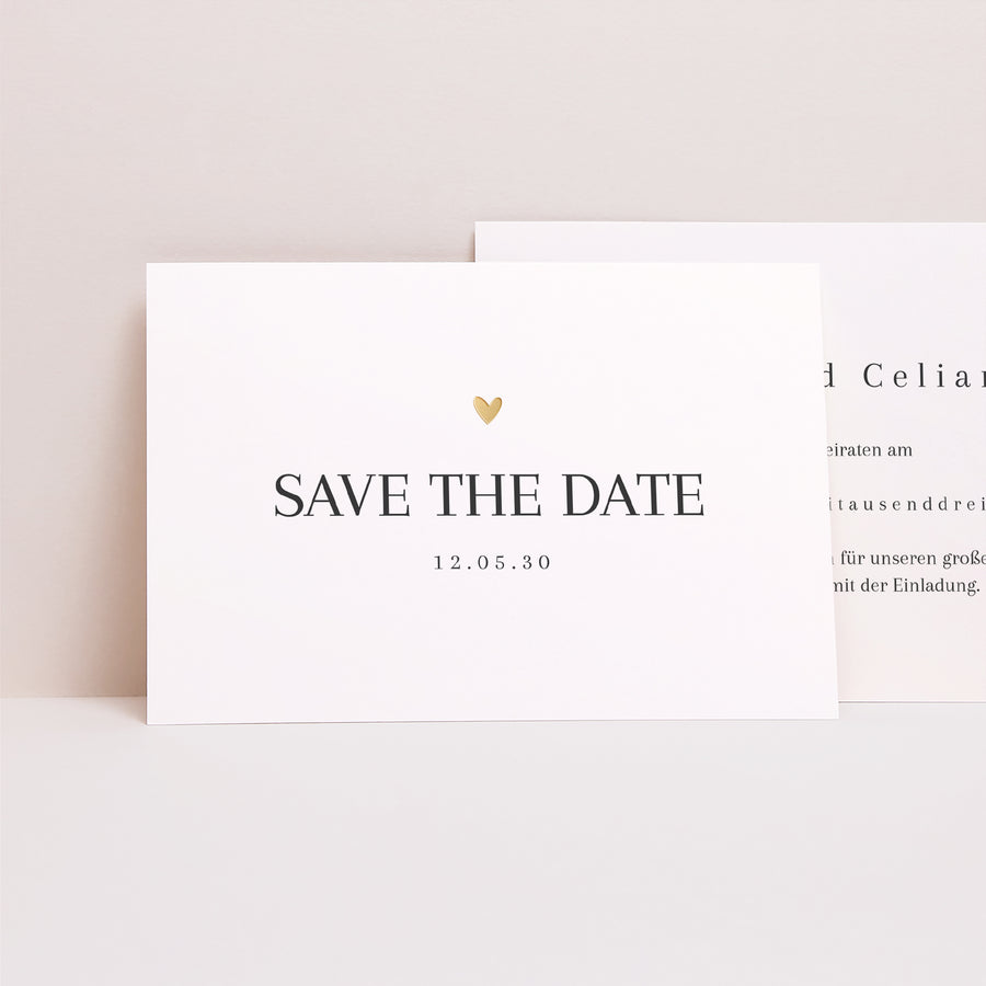 Save the date Karte Hochzeit Landschaft Unermessliche Liebe foto