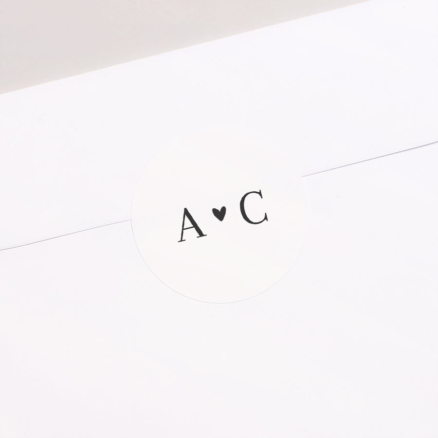 Sticker Hochzeit Rund Unermessliche Liebe foto