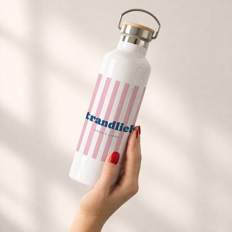 Trinkflasche Objekte 75 cl Liebe am rosa Strand