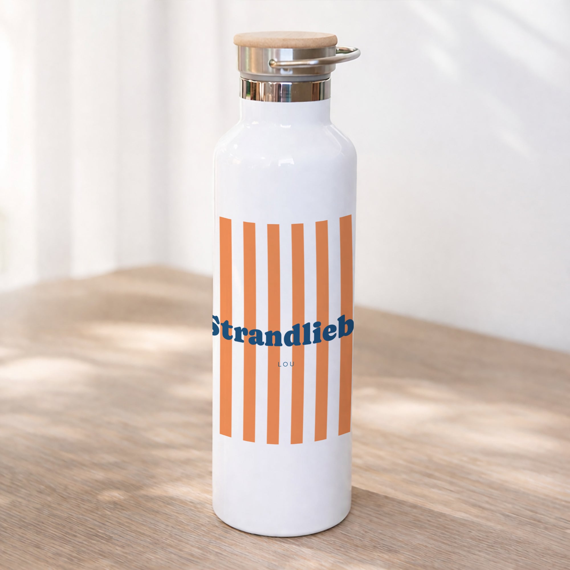 Trinkflasche Objekte 75 cl Liebe am Orangenstrand foto N° 1