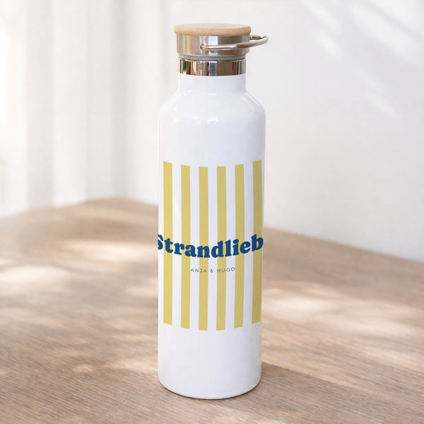 Trinkflasche Objekte 75 cl Liebe am gelben Strand foto