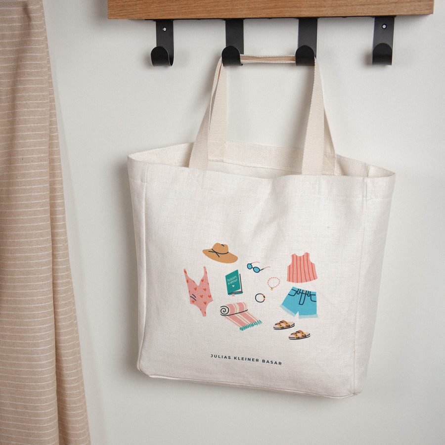 Tote bag Objekte Tragehenkel Der Basar von foto